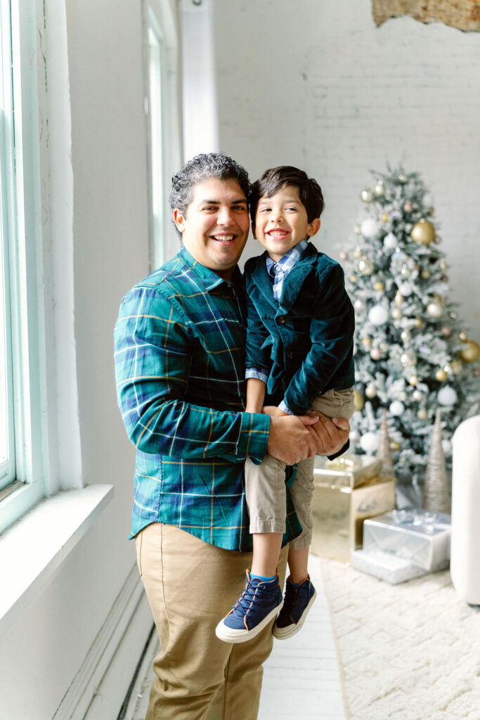 Buford GA family photography - Christmas-themed studio session
