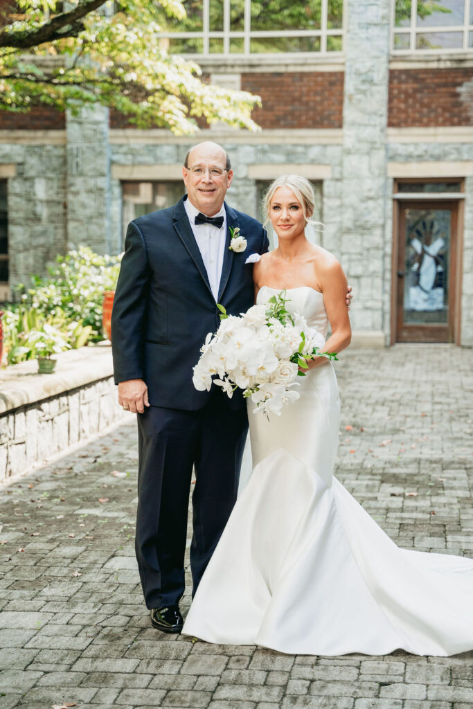 Ashley and Shane’s emotional first look before their Piedmont Garden Tent wedding