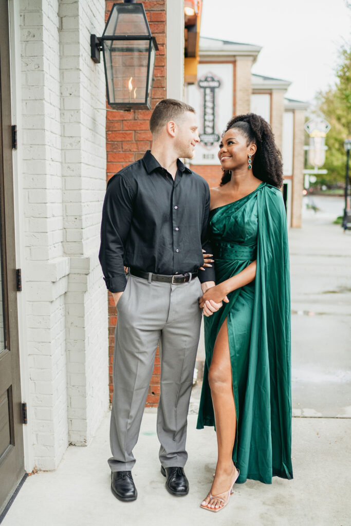 Downtown Duluth GA engagement photos