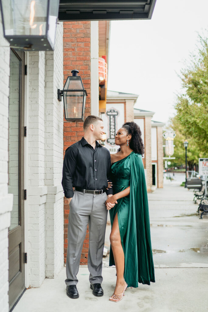 Downtown Duluth GA engagement photos