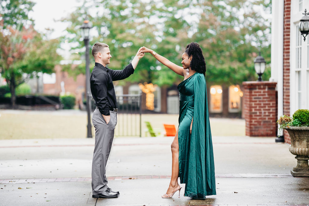 Downtown Duluth GA engagement photos