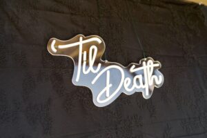 Moody fall bouquet with deep florals and candles | LGBTQ+ wedding inspiration Georgia