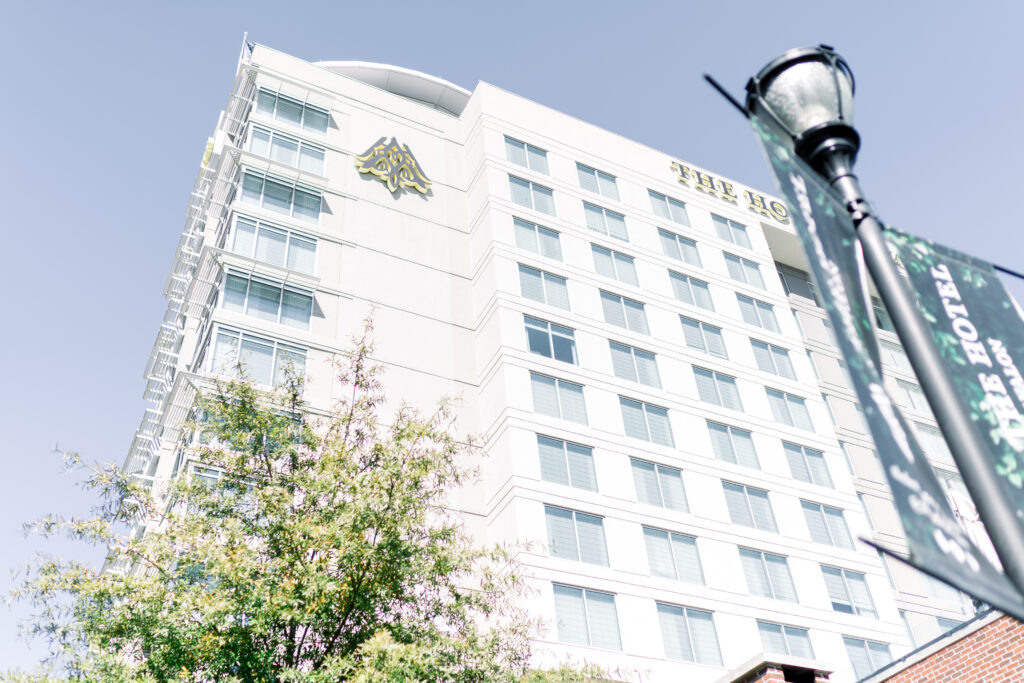 Hotel Avalon wedding photographer capturing a romantic Alpharetta wedding