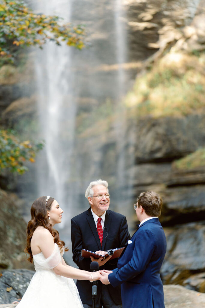Water fall wedding in north georgia