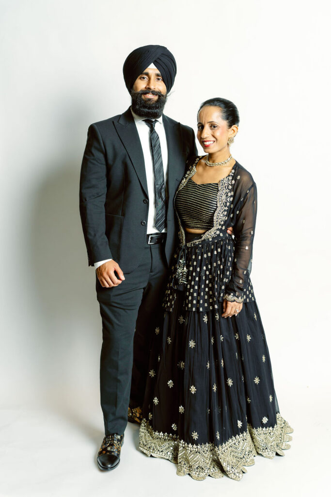 Luxury photobooth setup in Atlanta with white backdrop and studio lighting