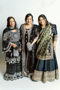 Luxury photobooth setup in Atlanta with white backdrop and studio lighting