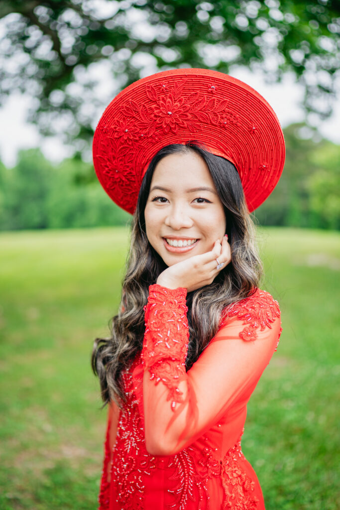 Traditional engagement attire photographed in North Georgia