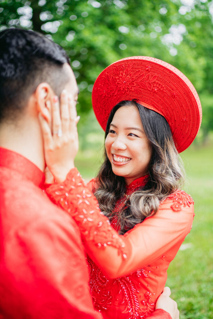 Traditional engagement attire photographed in North Georgia