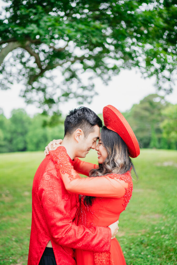 Traditional engagement attire photographed in North Georgia