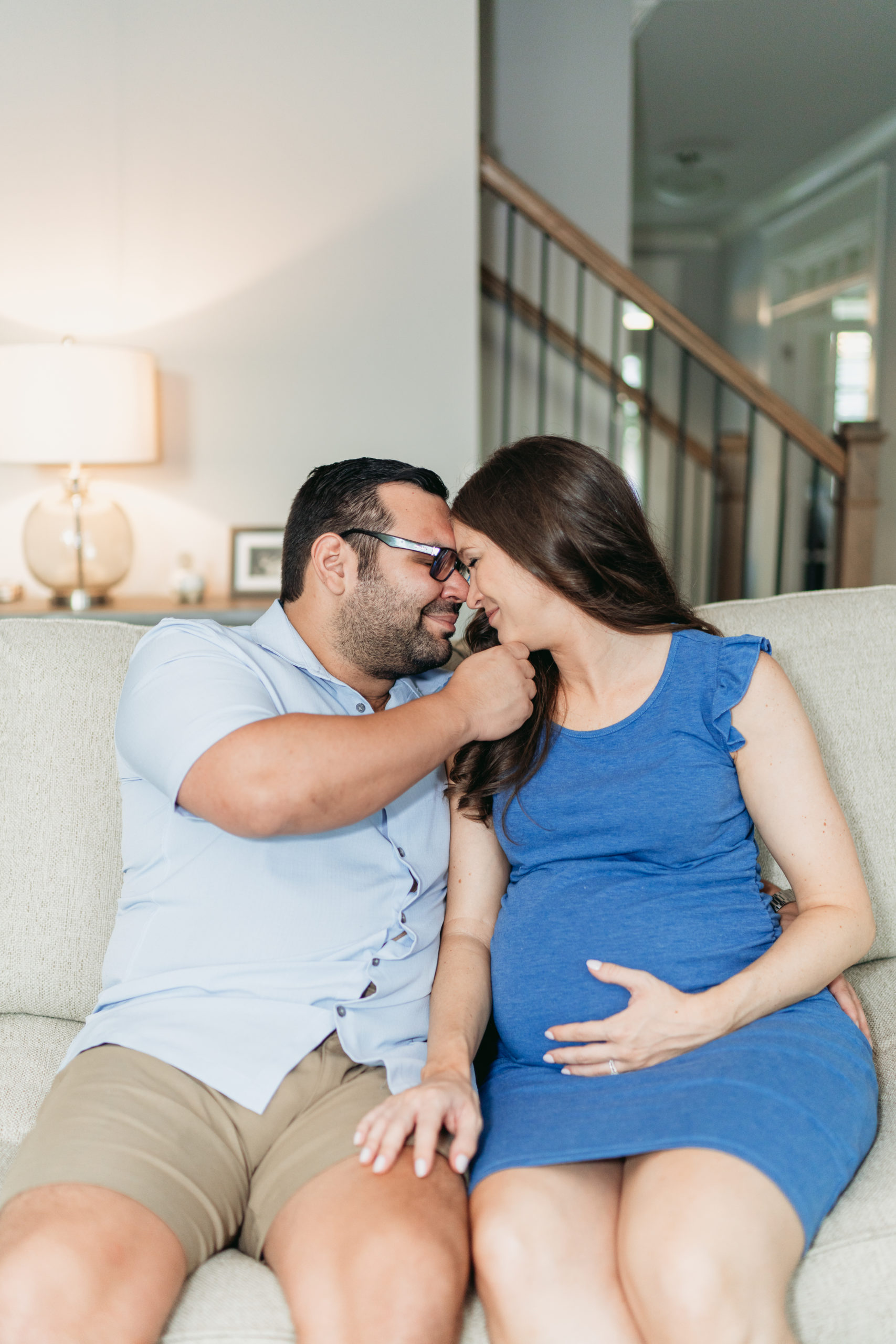 at-home maternity session 