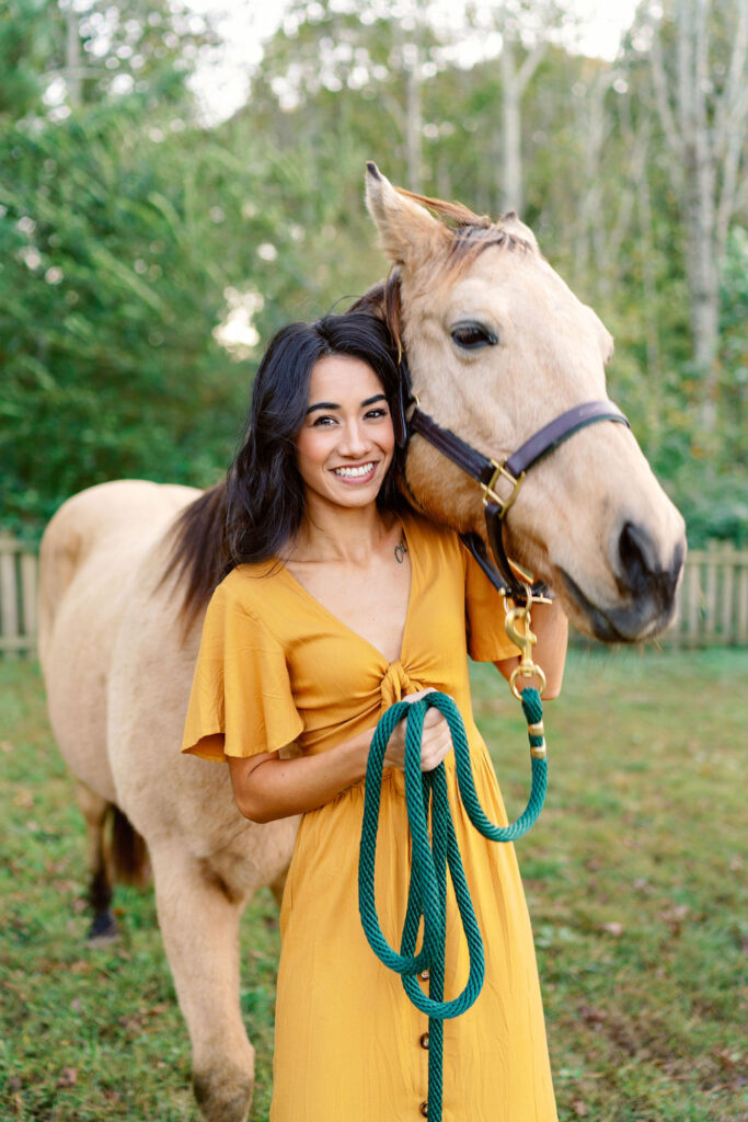 Horse engagement session