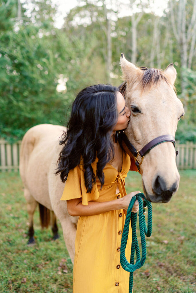 Horse engagement session