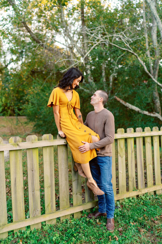 Horse engagement session