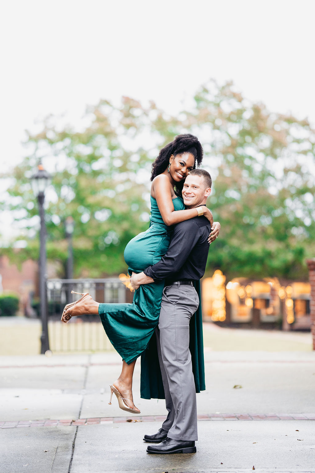 Downtown Duluth GA engagement photos