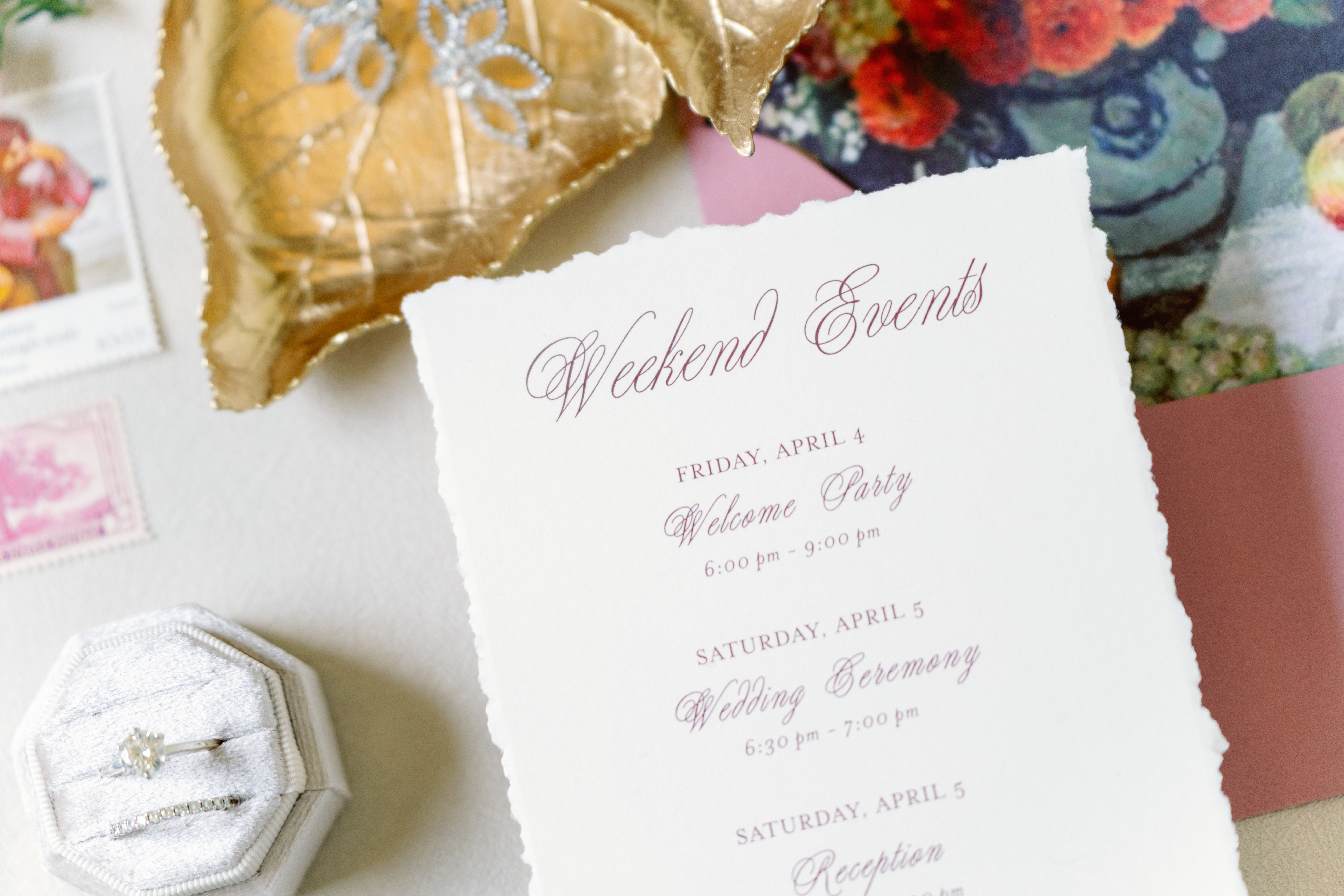 Details for wedding flaylay
