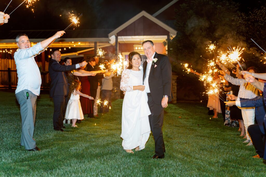 glen ella springs inn wedding sparkler 